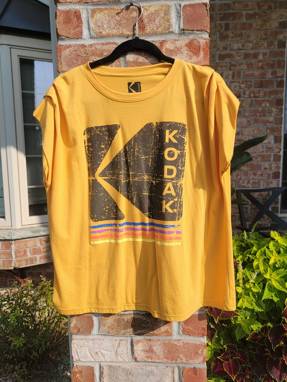 Kodak Women's Yellow Logo T-Shirt
